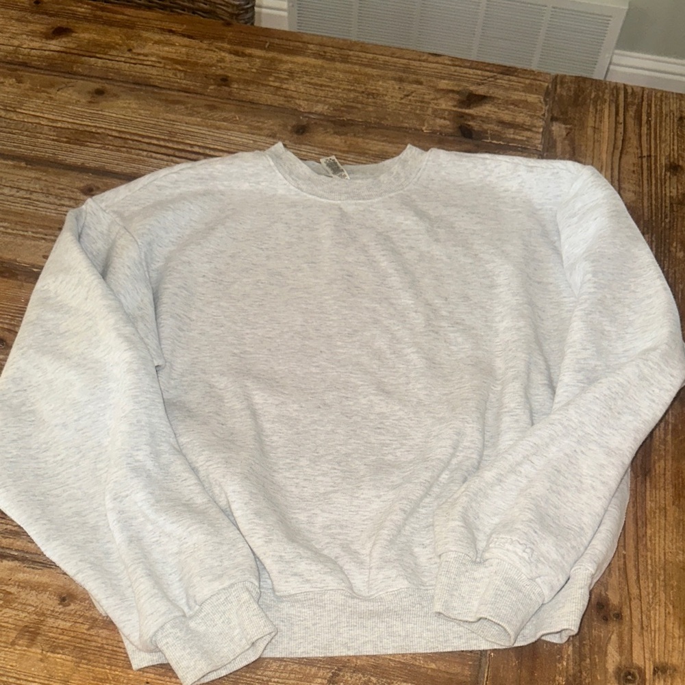 Skims Light Gray Crewneck Sweater